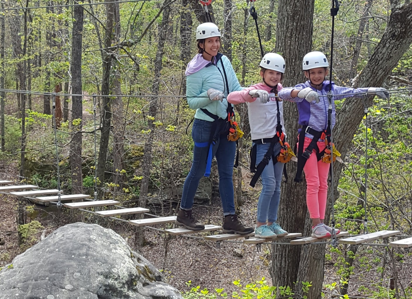 Ziplining DeSoto State Park